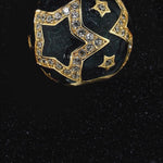 Stars Tarnish-resistant Silver Charms With Enamel In 14K Gold Plated