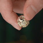Lucky Clover Tarnish-resistant Silver Charms In 14K Gold Plated