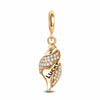 Singing Conch Tarnish-resistant Silver Dangle Charms In 14K Gold Plated