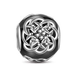 Sterling Silver Celtic Tattoos Charms With Enamel In Blackened 925 Sterling Silver Plated