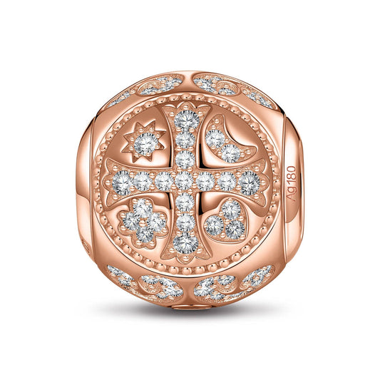 gon- Rose Gold Amulet Tarnish-resistant Silver Charms In Rose Gold Plated