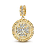 The Treaty Of Versailles Tarnish-resistant Silver Dangle Charms In 14K Gold Plated