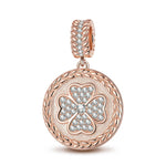 The Treaty Of Versailles Tarnish-resistant Silver Dangle Charms In Rose Gold Plated