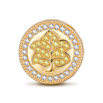 Maple Tarnish-resistant Silver Charms In 14K Gold Plated