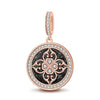 Light of Versailles Tarnish-resistant Silver Dangle Charms With Enamel In Rose Gold Plated