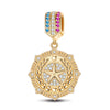 Honour Tarnish-resistant Silver Dangle Charms With Enamel In 14K Gold Plated