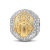 Heavenly Light Tarnish-resistant Silver Charms In Two-Tone Plating