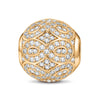 Interwoven Tarnish-resistant Silver Charms In 14K Gold Plated