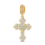 God's Welfare Tarnish-resistant Silver Dangle Charms In 14K Gold Plated