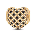 Interweaving Of Love Tarnish-resistant Silver Charms In 14K Gold Plated