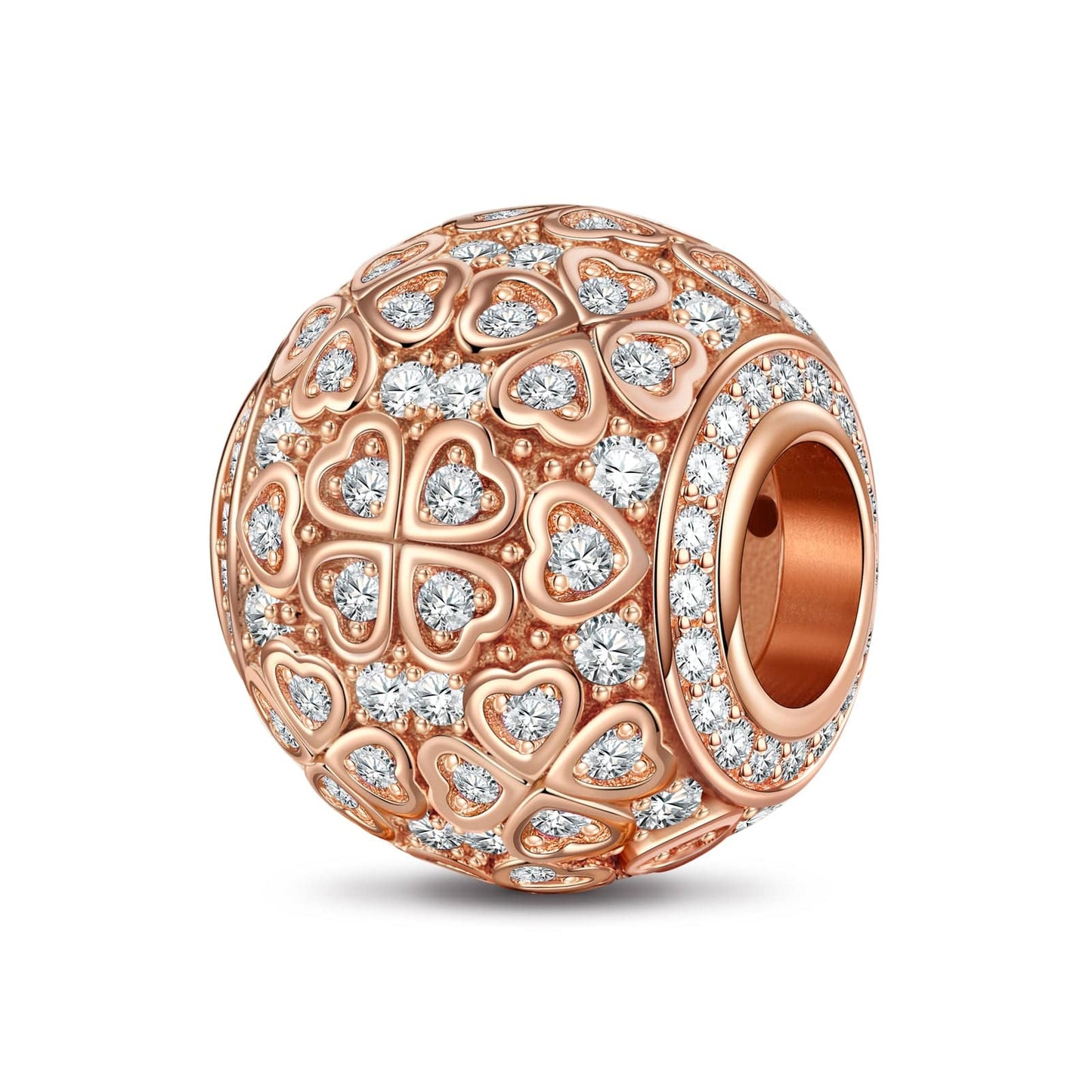 Delighted Tarnish-resistant Silver Charms In Rose Gold Plated