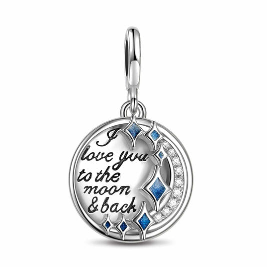 gon- Sterling Silver Celtic Promise Charms With Enamel In White Gold Plated