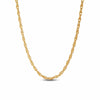 Sterling Silver Link Chain Necklace In 14K Gold Plated