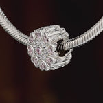 Surrounded By Love Tarnish-resistant Silver Charms In White Gold Plated