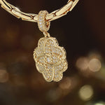 Romantic Encounters Tarnish-resistant Silver Dangle Charms In 14K Gold Plated
