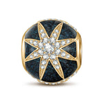 Aurora Tarnish-resistant Silver Charms With Enamel In 14K Gold Plated - GONA