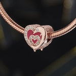 Guardian Tarnish-resistant Silver Charms With Enamel In Rose Gold Plated
